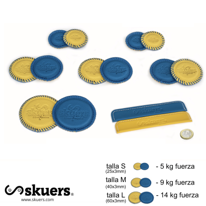 Kit Neodimio N42 Skuers® VR6 slim amarillo/azul  Calibre 3mm